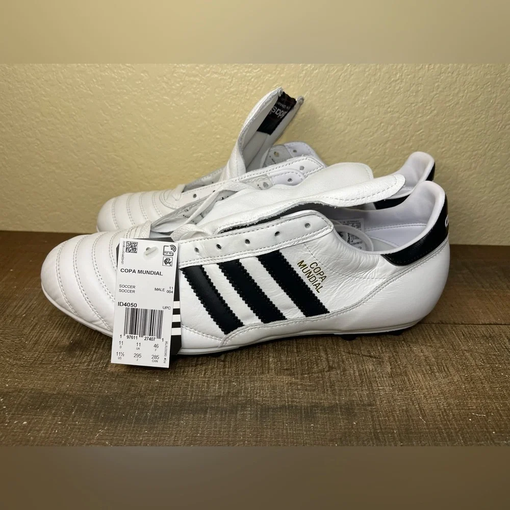 Adidas Copa Mundial Leather FG “White Black” - Size 11.5 Men.